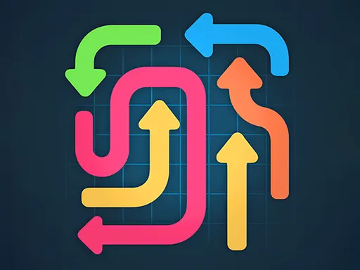 تحدي سرعة البديهة وتوجيه الأسهم في لعبة Arrow Swipe Game.