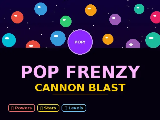 Pop Frenzy Cannon Blast: تحدي إطلاق وتفجير الكرات
