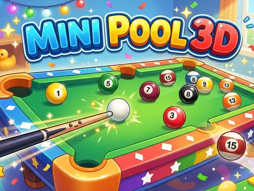 لعبة Mini Pool 3D: تحدي البلياردو ثلاثي الأبعاد والأركيد