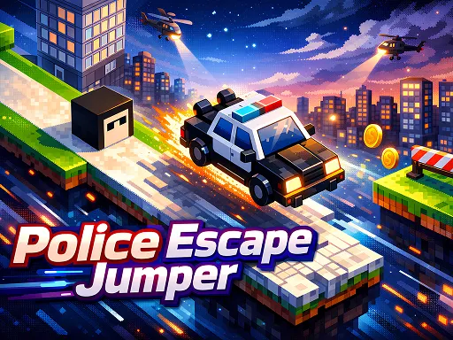 Police Escape Jumper:تحدي قفز وتجاوز العقبات